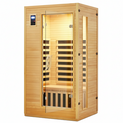Infrared Sauna, 1-2 Person, Hemlock Wood