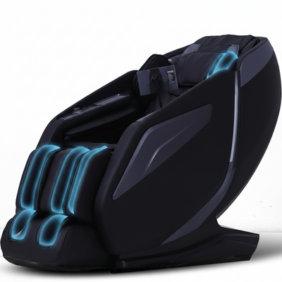 4D Zero Gravity Massage Chair, SL Track, Black