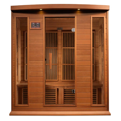Maxxus 4 Person FAR Infrared Sauna, Canadian Red Cedar, Bluetooth Compatible